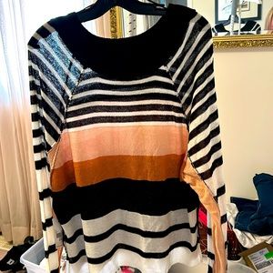 Dex Clothing stripe lightweight sweater XL